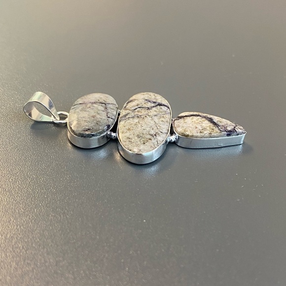 TIFFANY JASPER Pendant!!! Handmade Ethnic jewelry!!!! - Picture 8 of 9